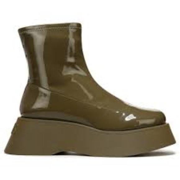 Circus by Sam Edelman Womens Garland Black Patent Heels Ankle Boots Shoes Size 6 - Picture 1 of 1